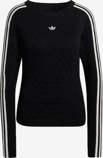 Megztinis 'SLIM SOLID SPIKE KNIT' iš ADIDAS ORIGINALS, spalva – juoda / balta, Prekių apžvalga
