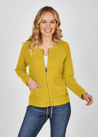 Rabe Knit Cardigan in Yellow: front