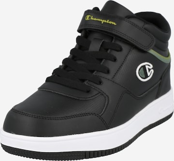 Champion Authentic Athletic Apparel High-Top Sneakers 'REBOUND' in Black: front