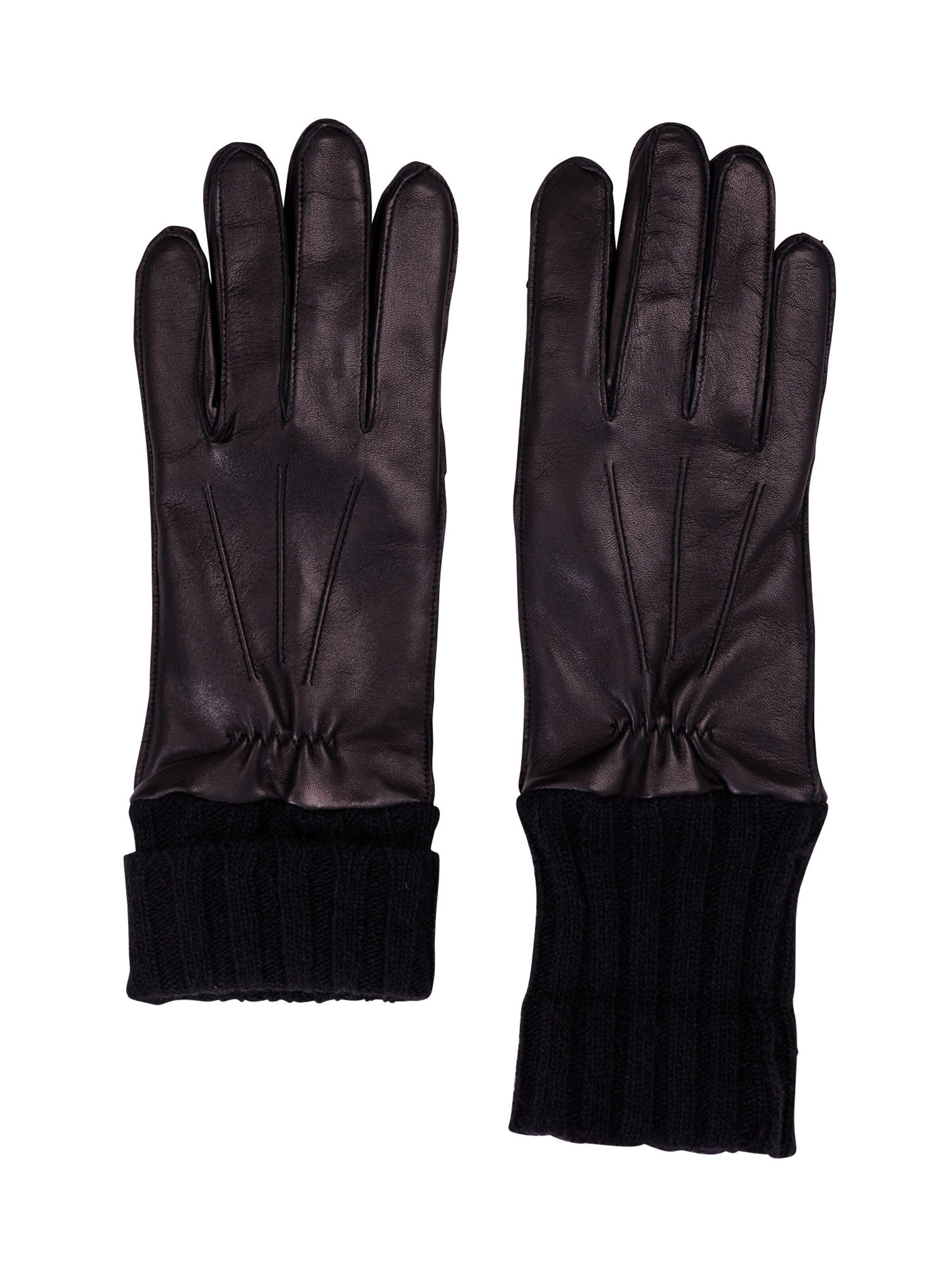 CASH-MERE.CH Fingerhandsker i sort