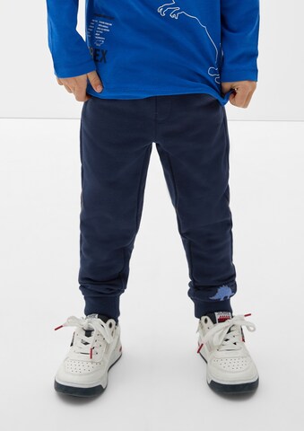 s.Oliver Tapered Pants in Blue: front