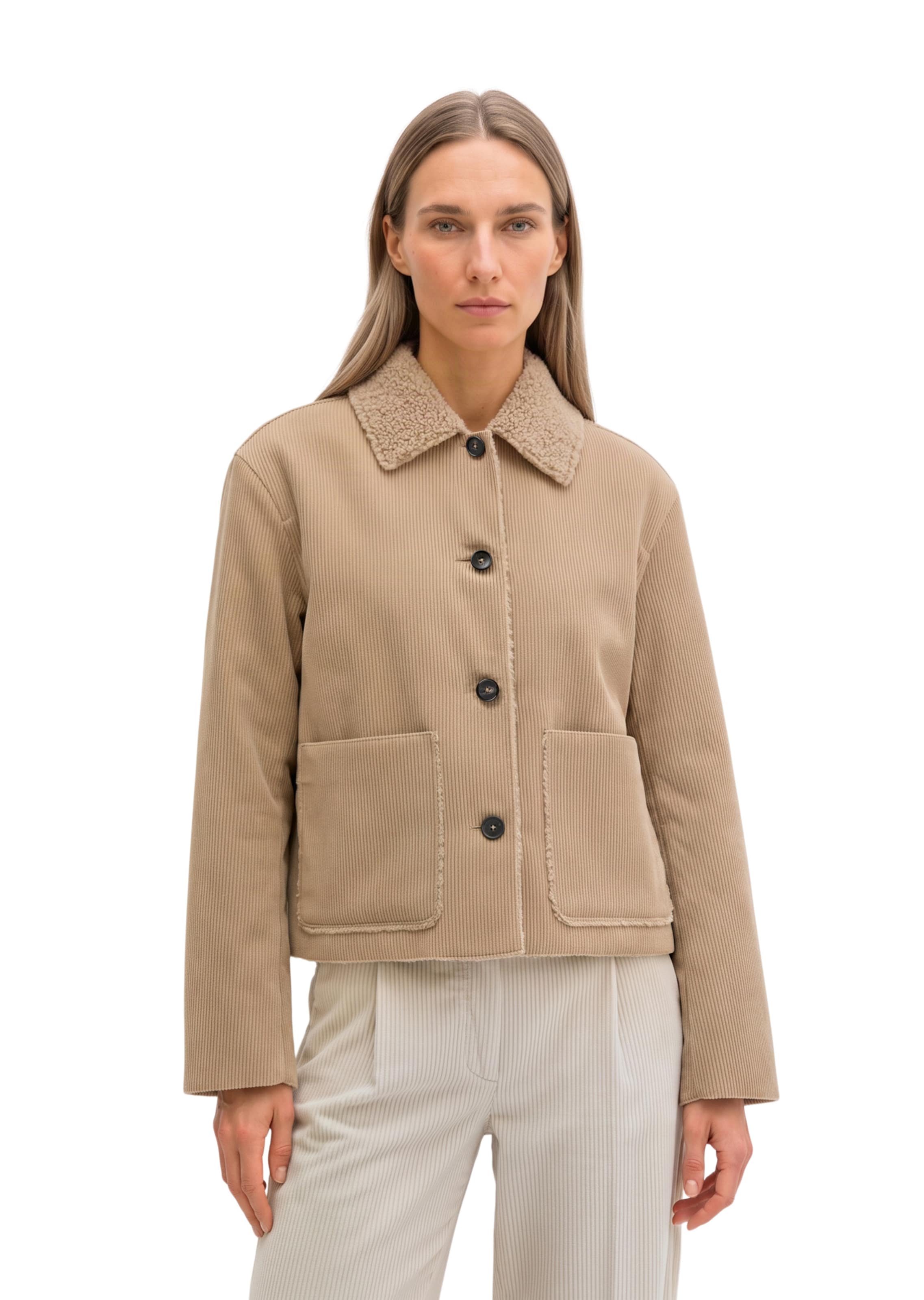 Marc O'Polo Tussenjas in Beige: voorkant
