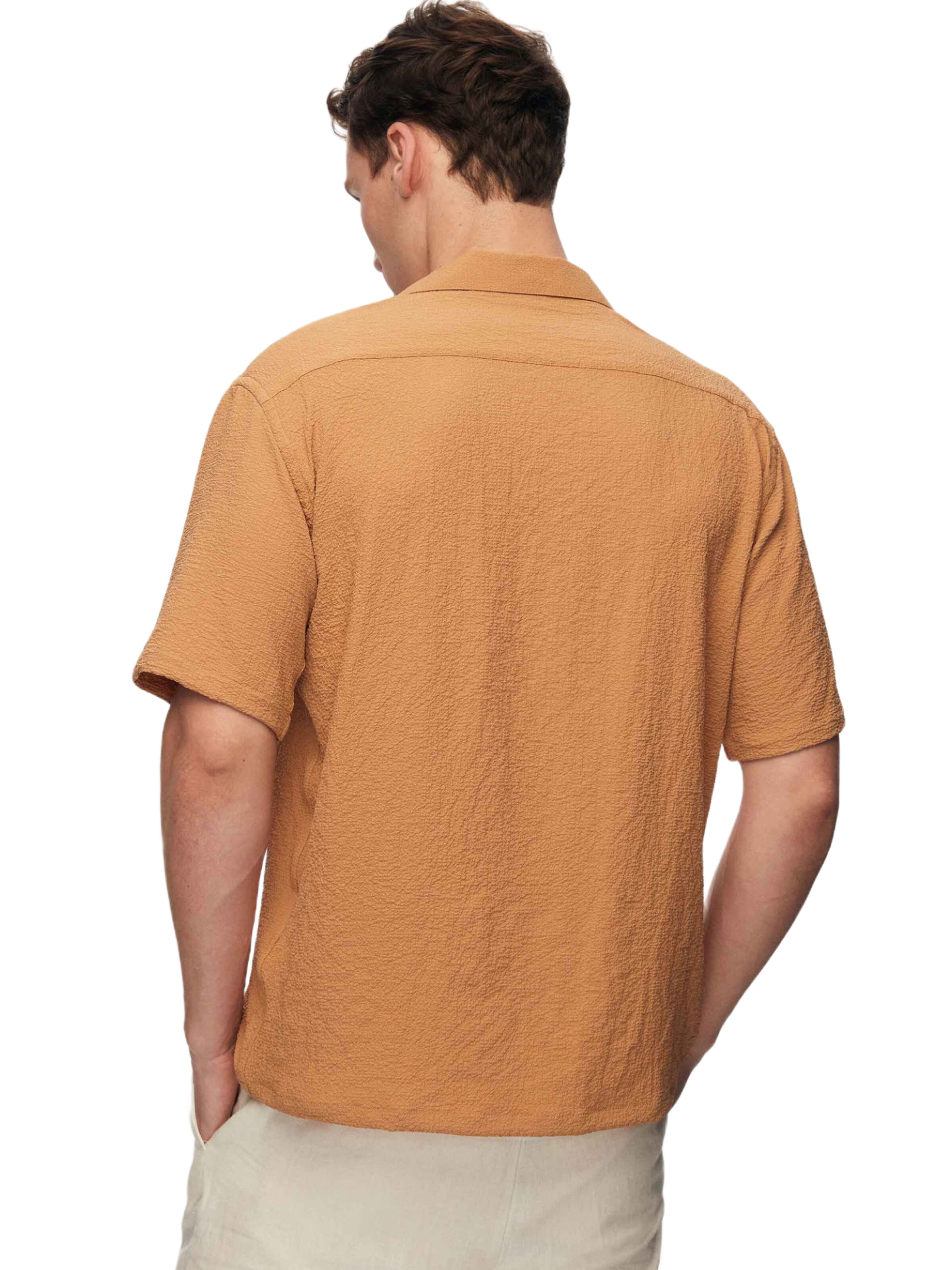 D’S Damat Regular fit Button Up Shirt in Beige