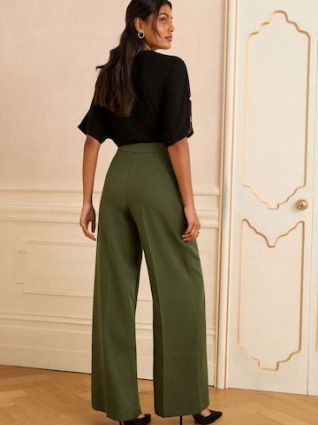 love & roses Wide Leg Hose in Grün