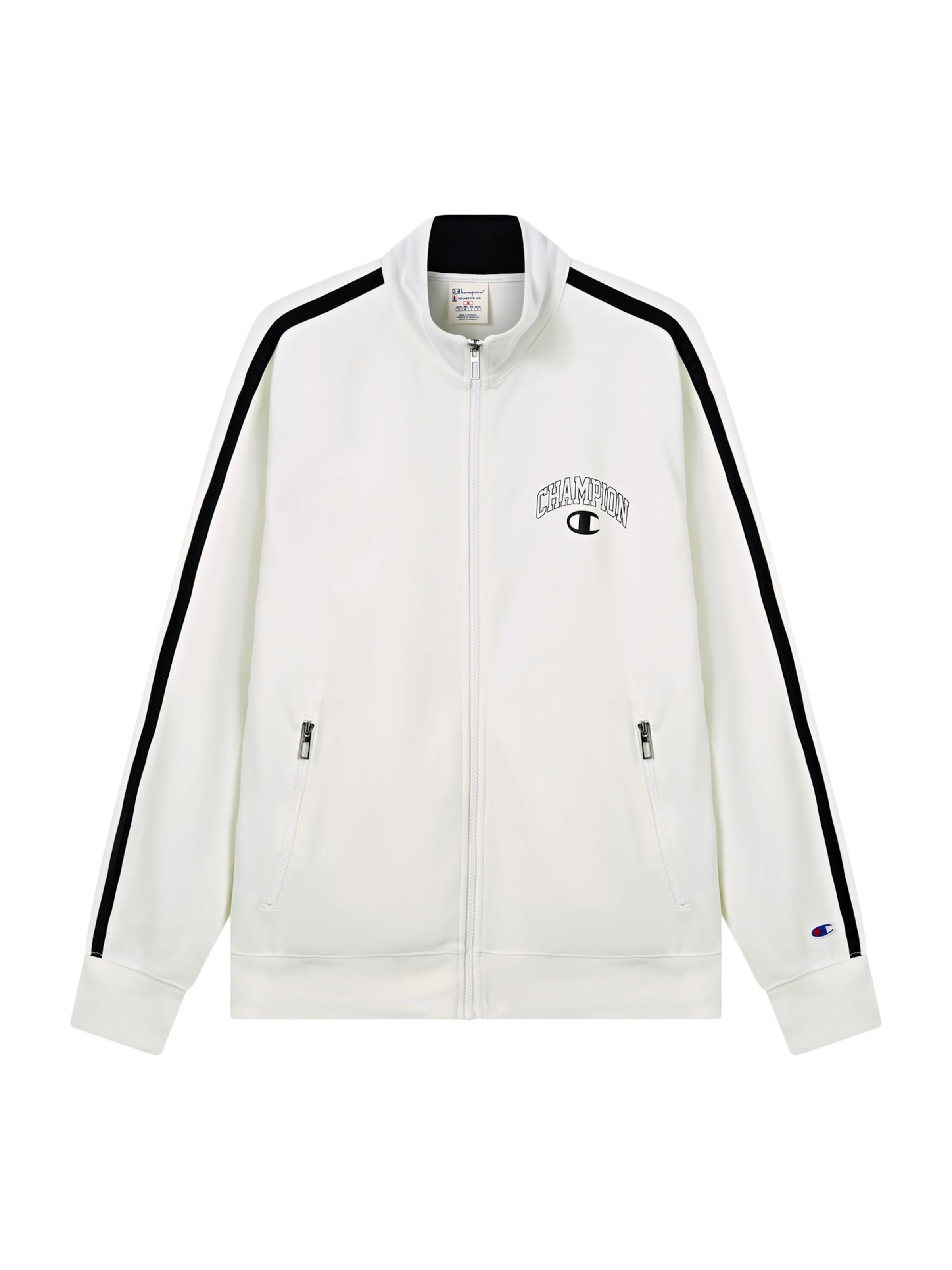 Giacca di felpa di Champion Authentic Athletic Apparel in bianco: frontale