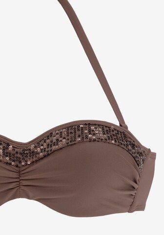 Bandeau Costum de baie două piese de la BRUNO BANANI pe maro