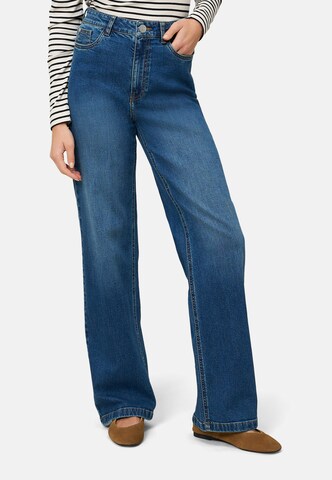 Wide leg Jeans di zero in blu: frontale
