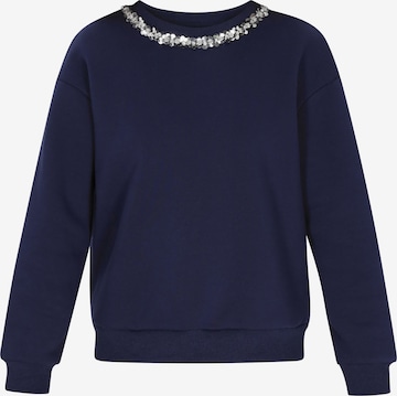 faina Sweatshirt in Blau: Vorderseite