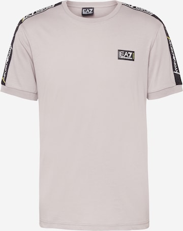Maglietta di EA7 Emporio Armani in beige: frontale
