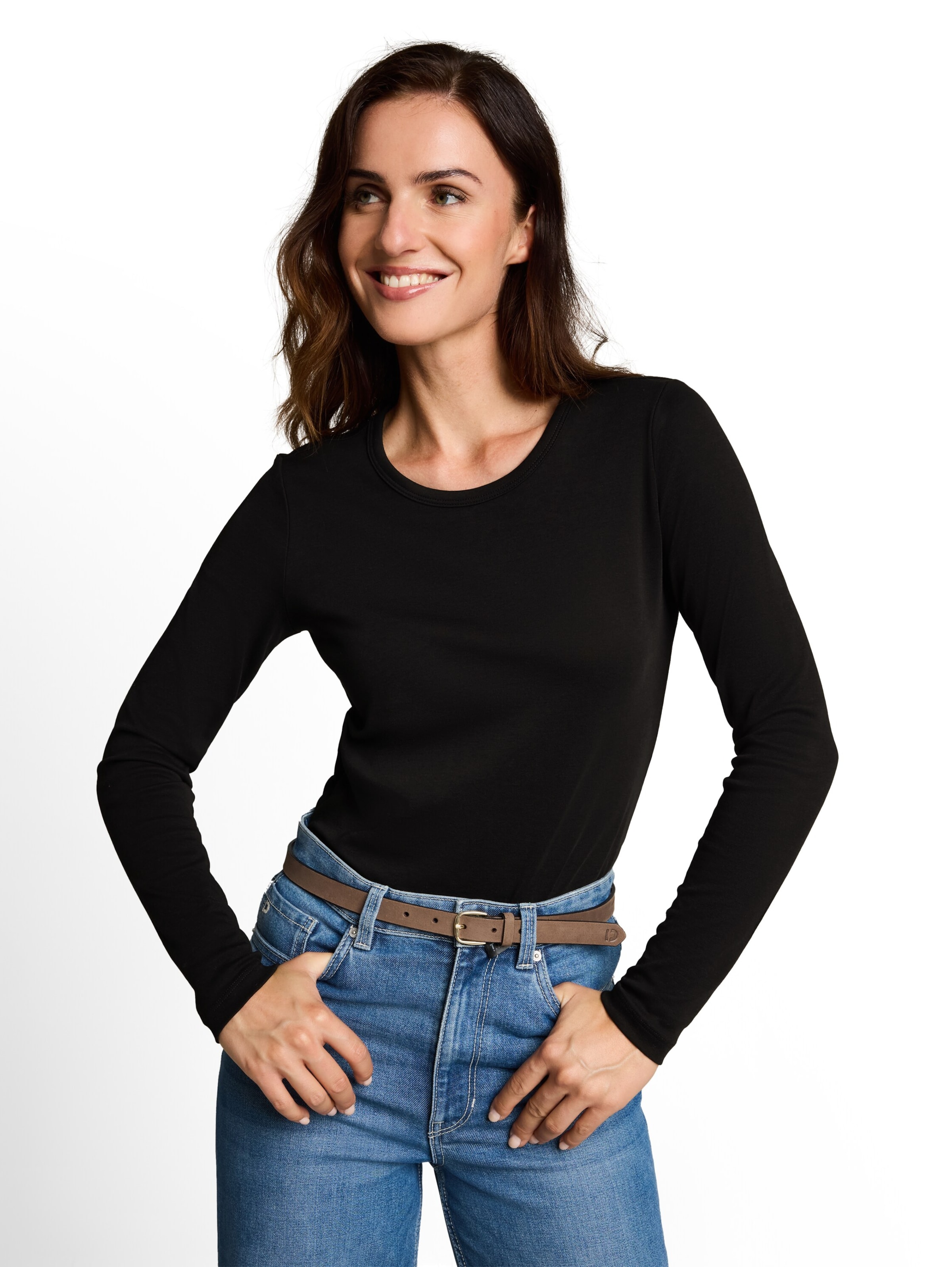 T-shirt TOM TAILOR en noir : devant