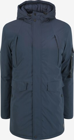 !Solid Winterparka 'Maver' in Blauw: voorkant