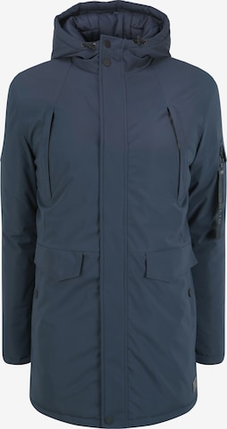 !Solid Winterparka 'Maver' in Blauw: voorkant