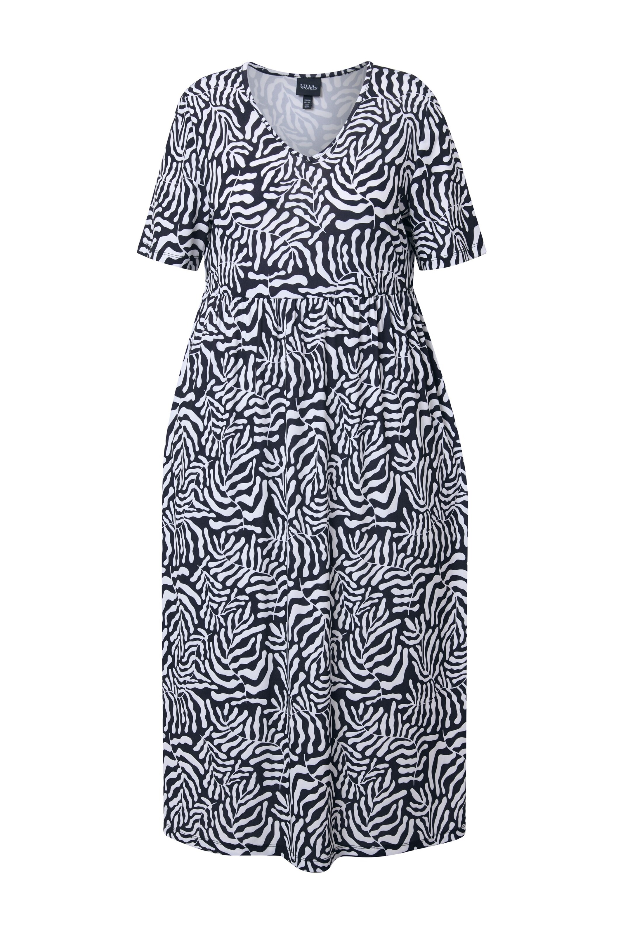 Ulla Popken Jurk in Zwart: voorkant