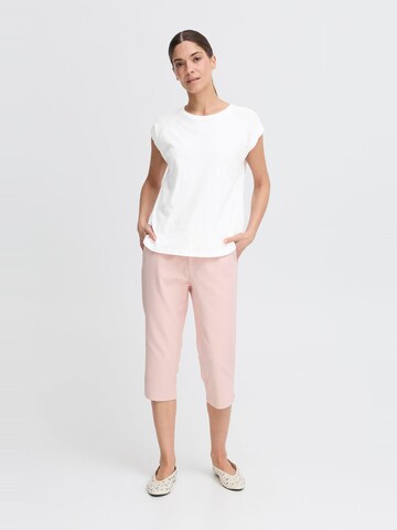 PULZ Jeans T-Shirt ' PZViktoria' in Weiß
