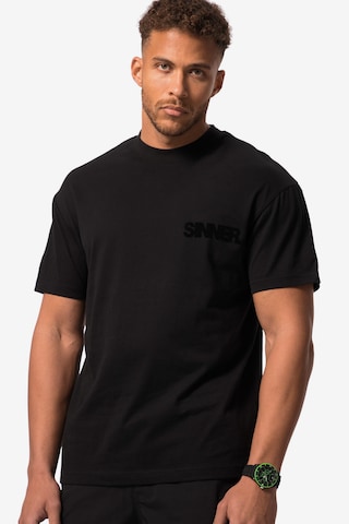 T-Shirt STHUGE en noir : devant