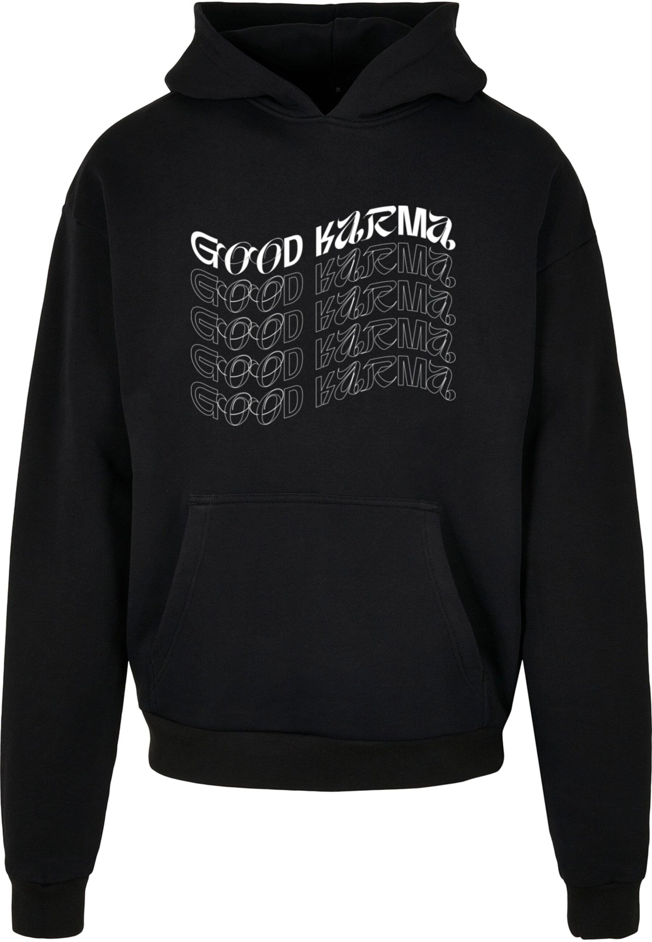 Sweat-shirt 'Good Karma' Merchcode en noir : devant