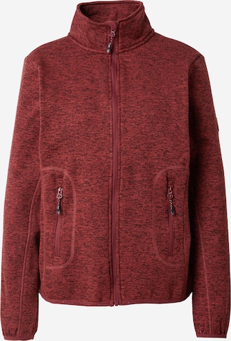 Whistler Athletic Fleece Jacket 'Samani' in Red: front