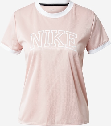 NIKE Funktionsbluse 'SWOOSH' i pink: forside