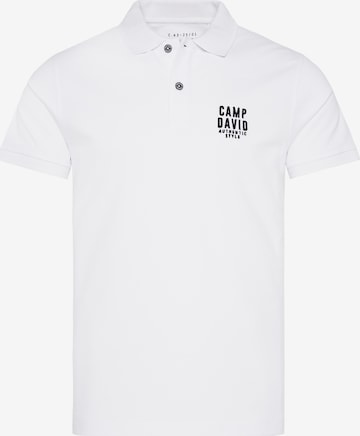 CAMP DAVID Shirt in White: front