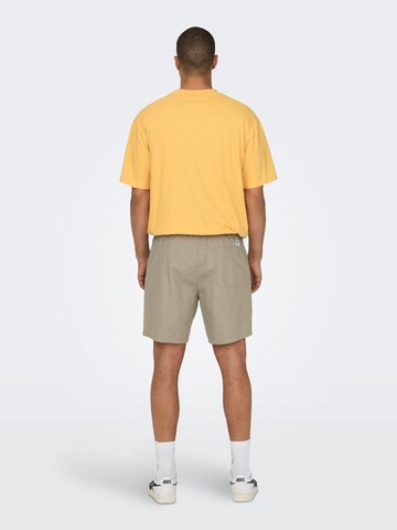 Only & Sons Regular Pants 'Tel' in Beige