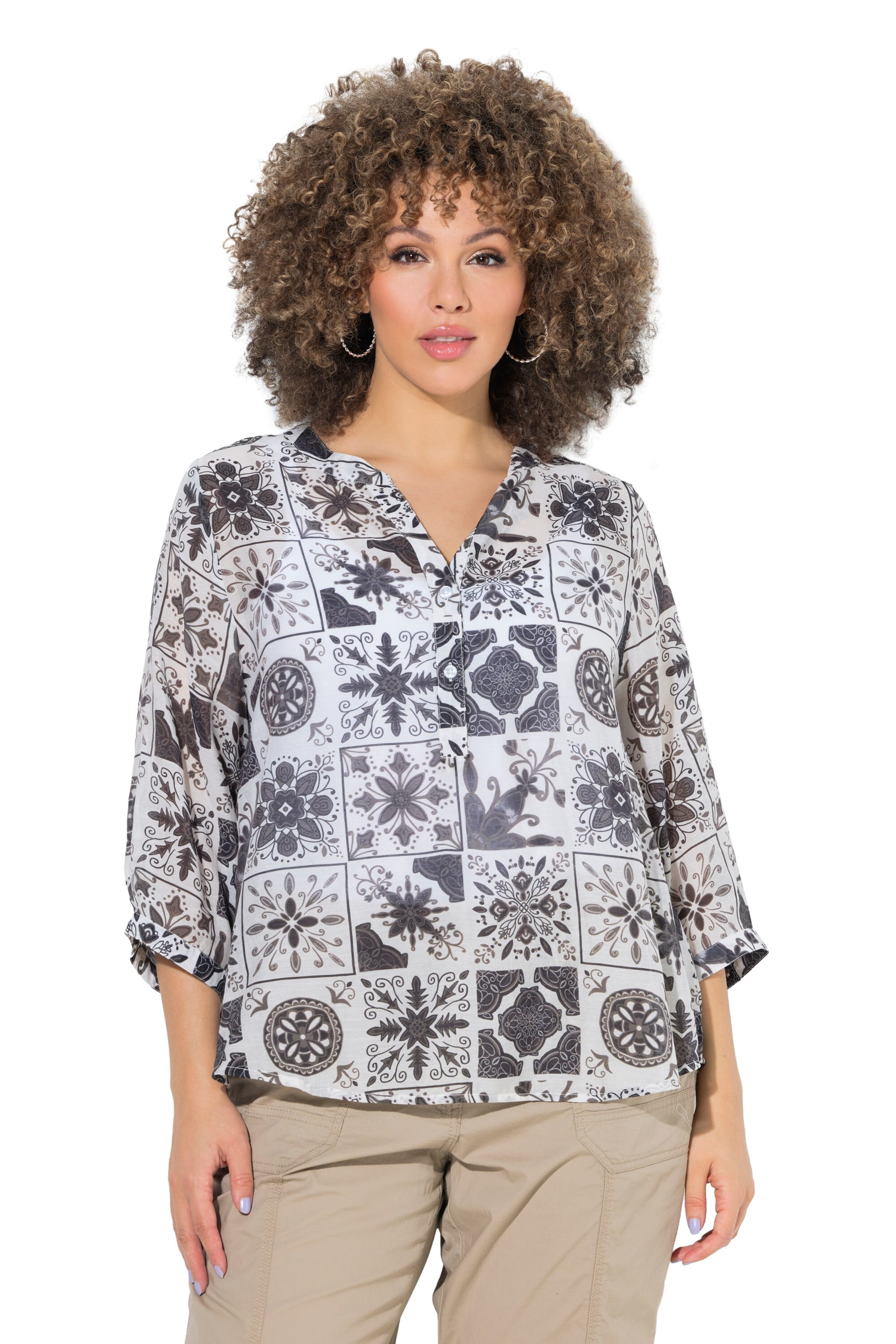 Ulla Popken Tunic in Black: front