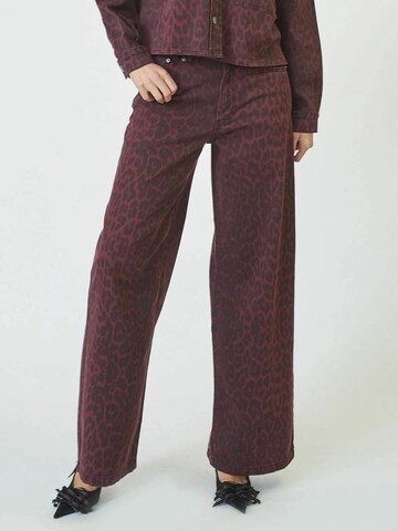 co'couture Regular Broek 'Leo' in Rood: voorkant