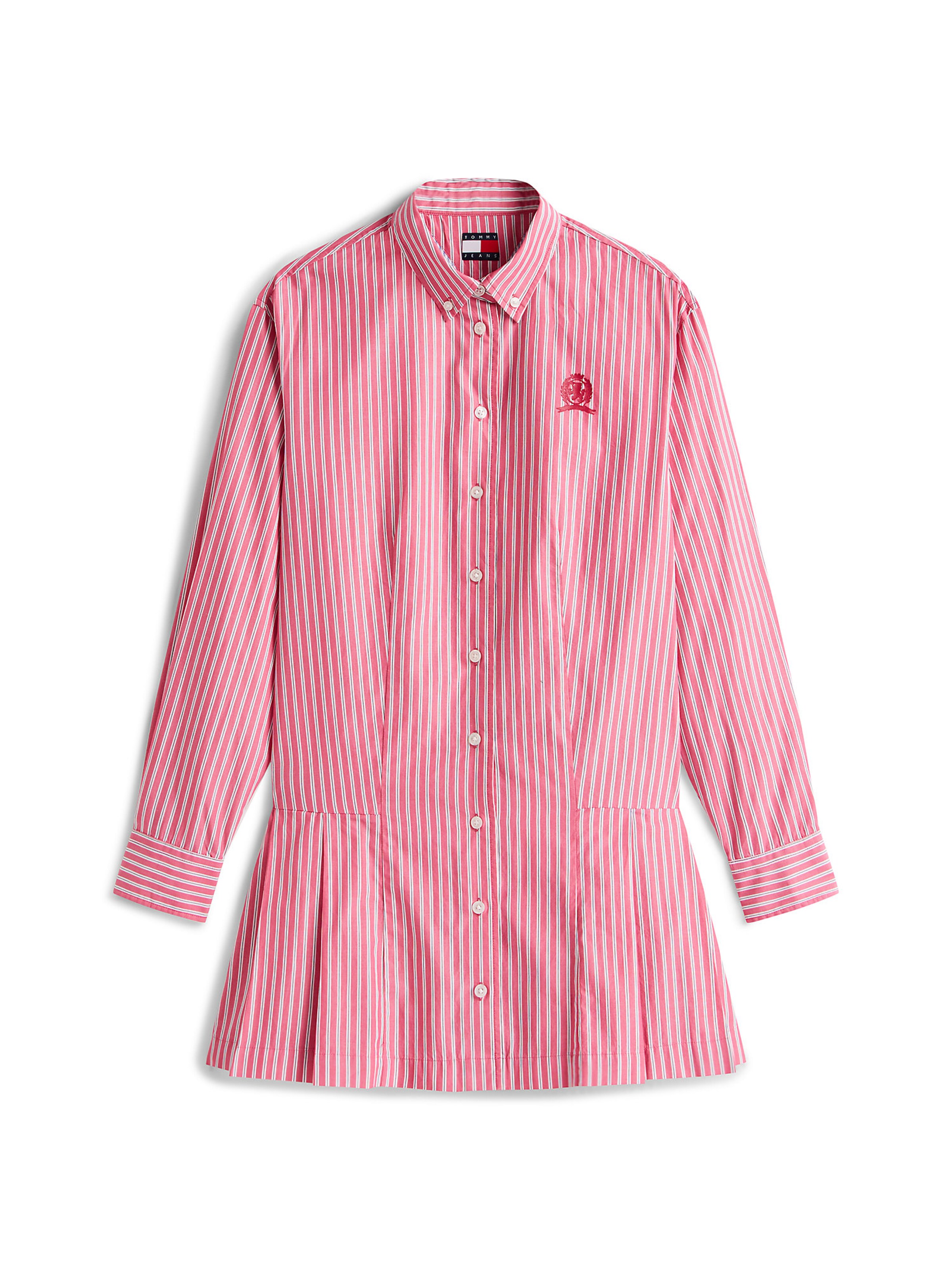 Robe-chemise Tommy Jeans en rose : devant