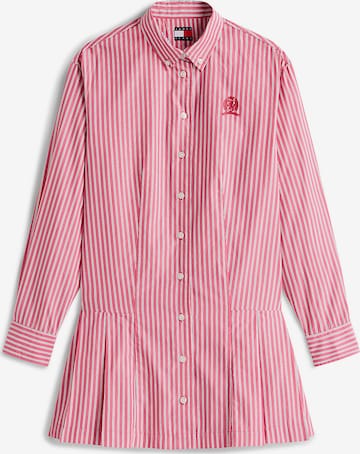 Tommy Jeans Blousejurk in Roze: voorkant