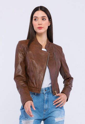 Giorgio di Mare Between-Season Jacket in Brown