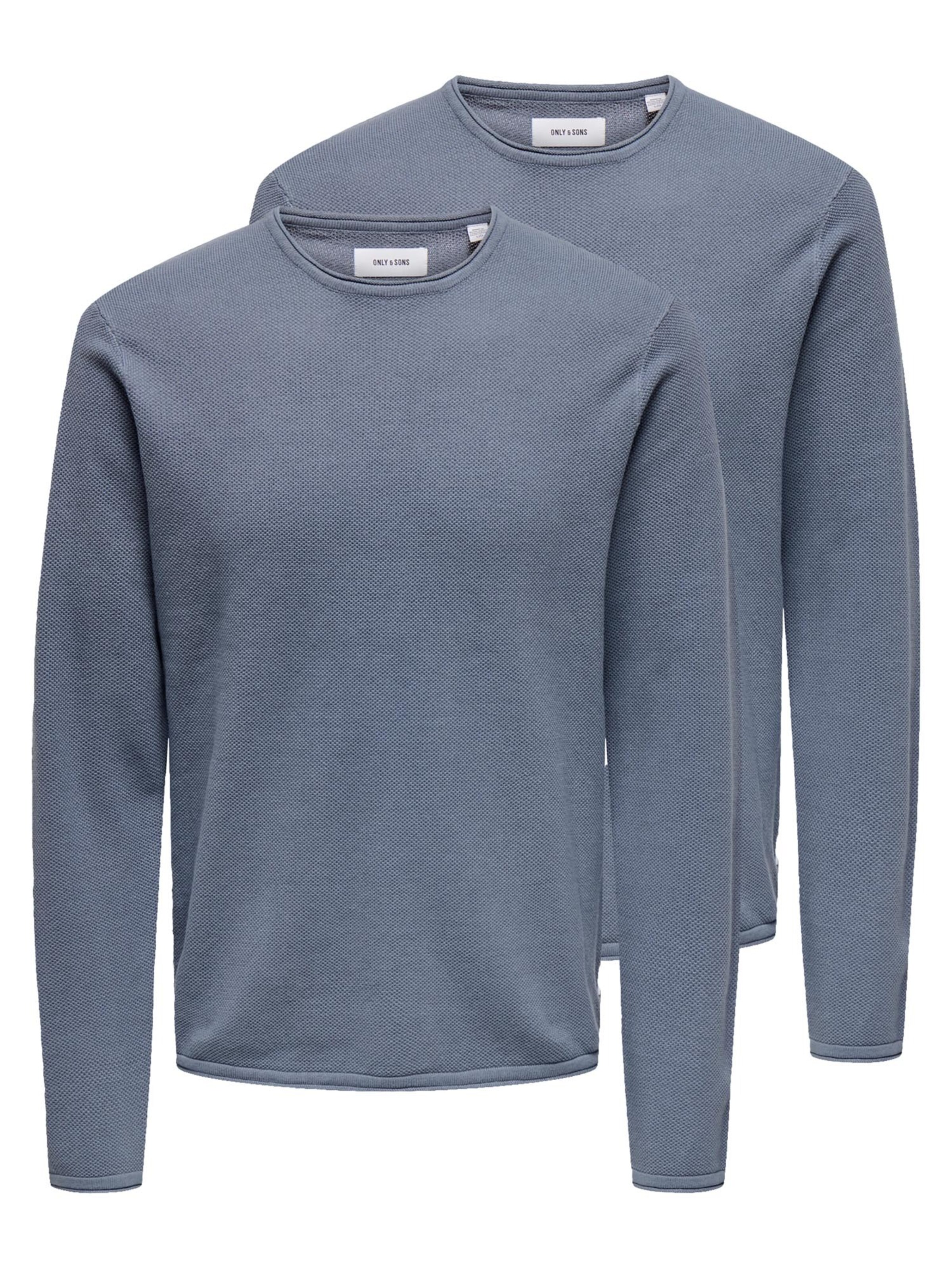 Only & Sons Pullover 'Felix'‌‌‌‌‌ in blau, Produktansicht