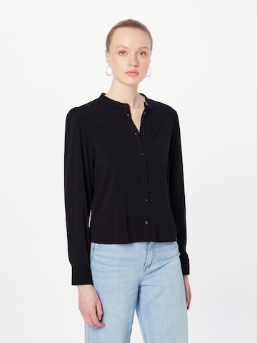 Soft Rebels Blouse 'Alia' in Zwart: voorkant