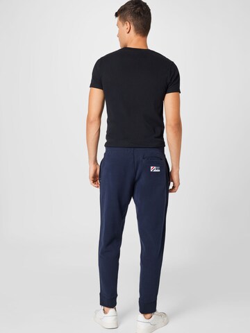 Superdry Tapered Hose 'Code Essential' in Blau