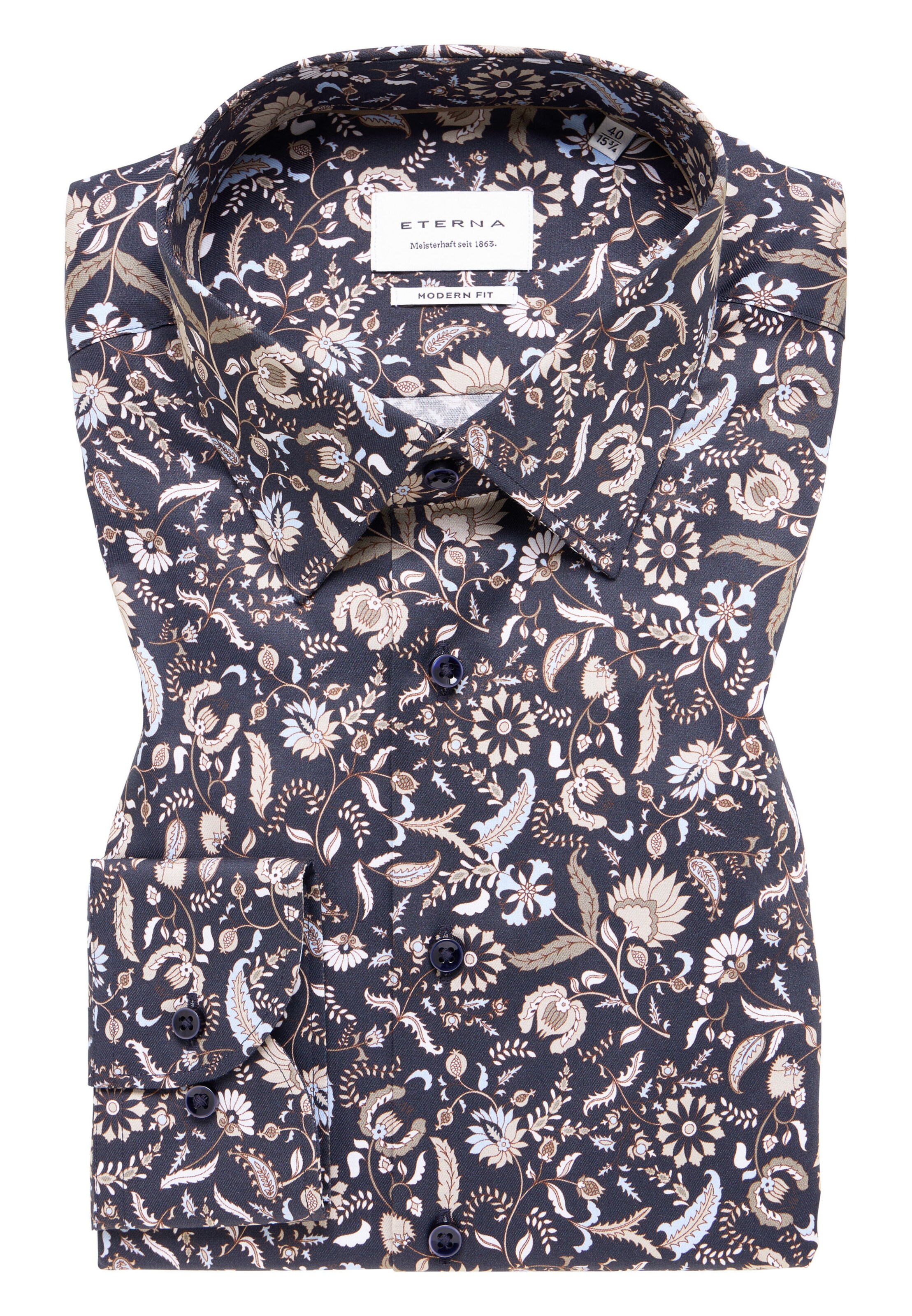 ETERNA Regular fit Business shirt in Blue