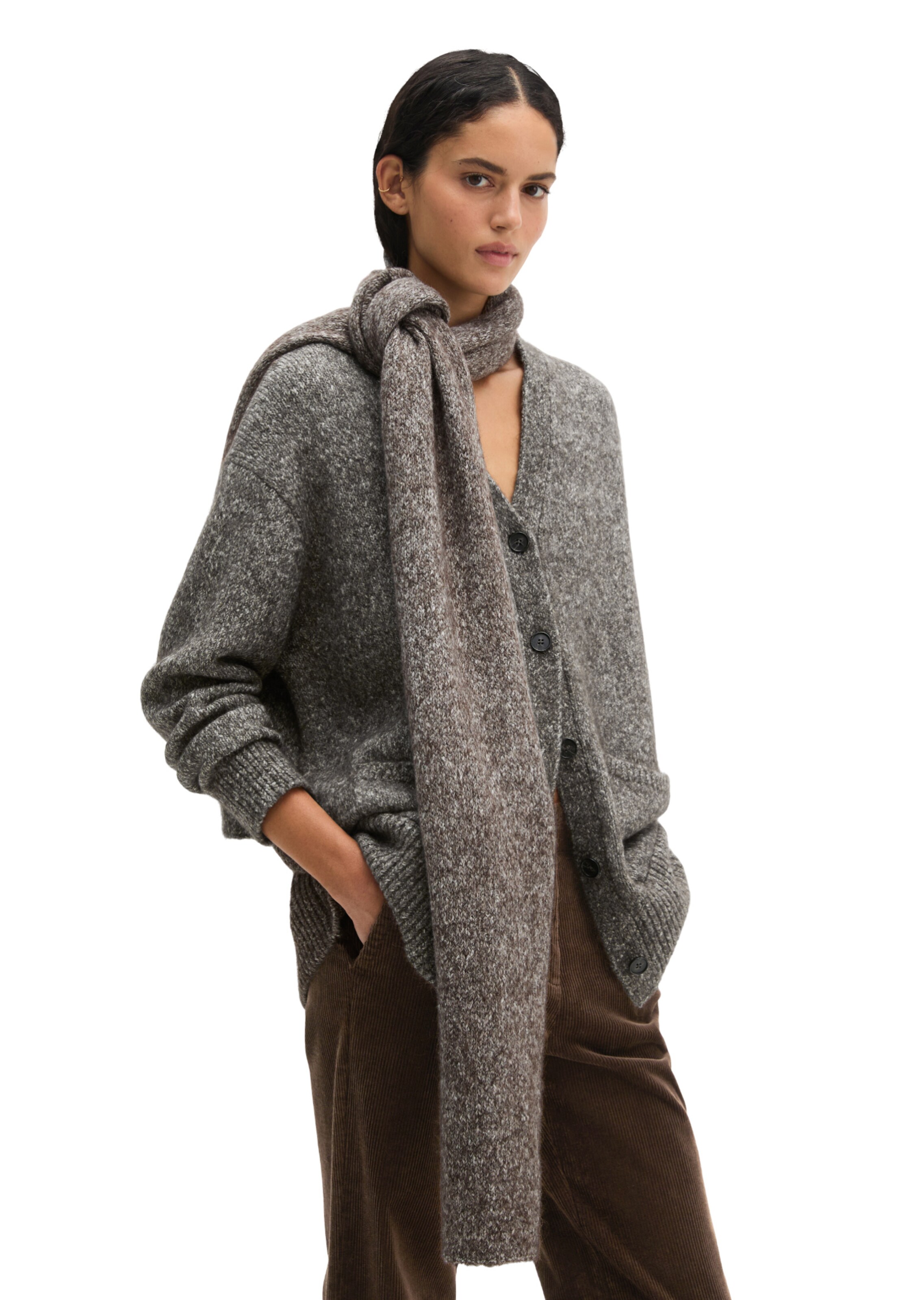Marc O'Polo Scarf in Brown: front