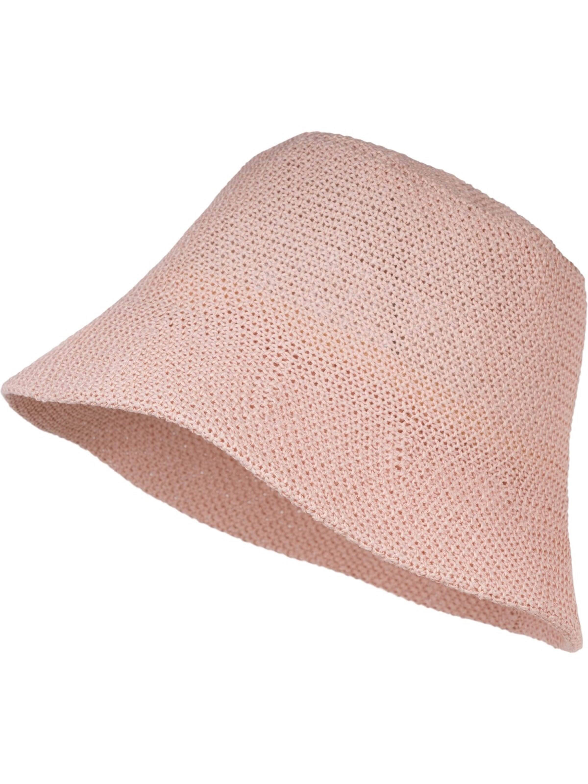 styleBREAKER Hut 'Fischerhut aus Papierstroh - Knautschhut'‌‌‌ in 54-64 in rosé, Produktansicht