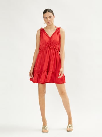 Influencer Letní šaty 'Sunny' – červená