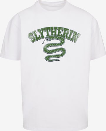 T-Shirt 'Harry Potter Slytherin' F4NT4STIC en blanc : devant