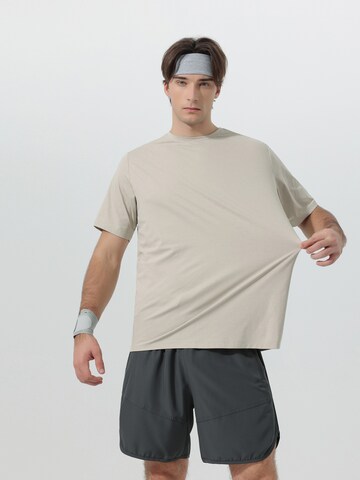 YOUTHUP Performance Shirt 'Trockenbahn' in Beige