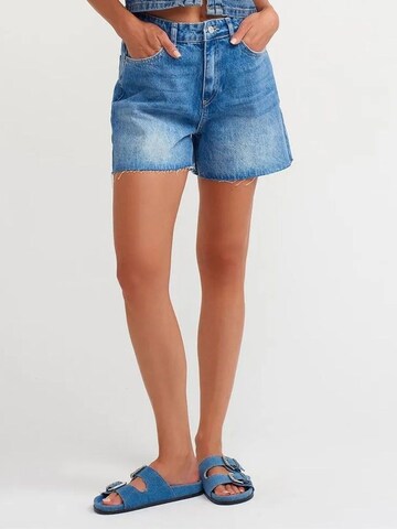 Dilvin Regular Broek in Blauw: voorkant