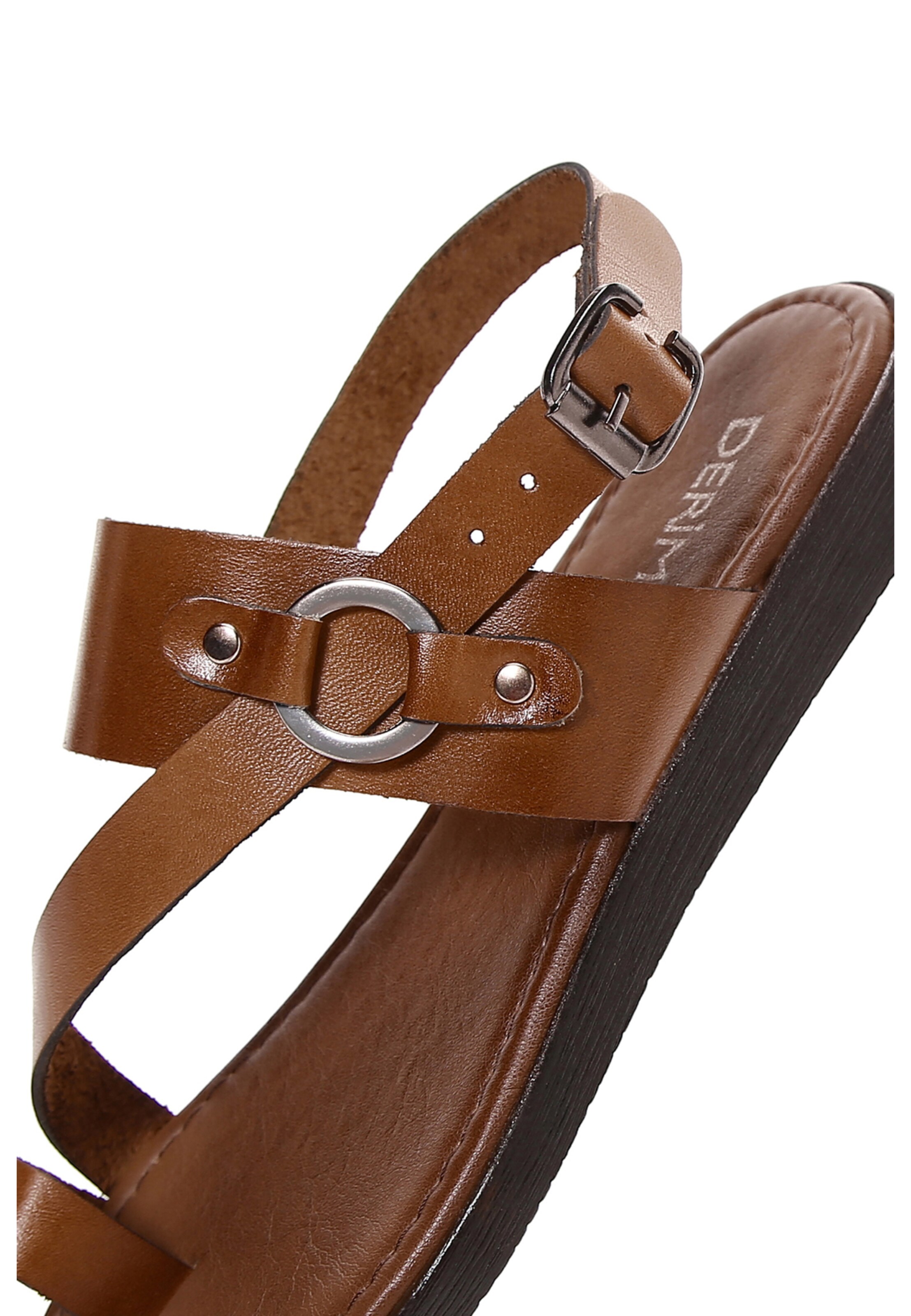 Tongs Derimod en marron