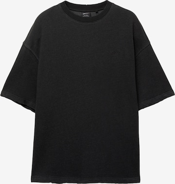 T-Shirt Pull&Bear en noir : devant