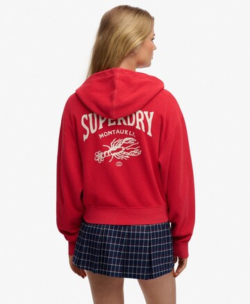 Veste de survêtement Superdry & Co en rouge