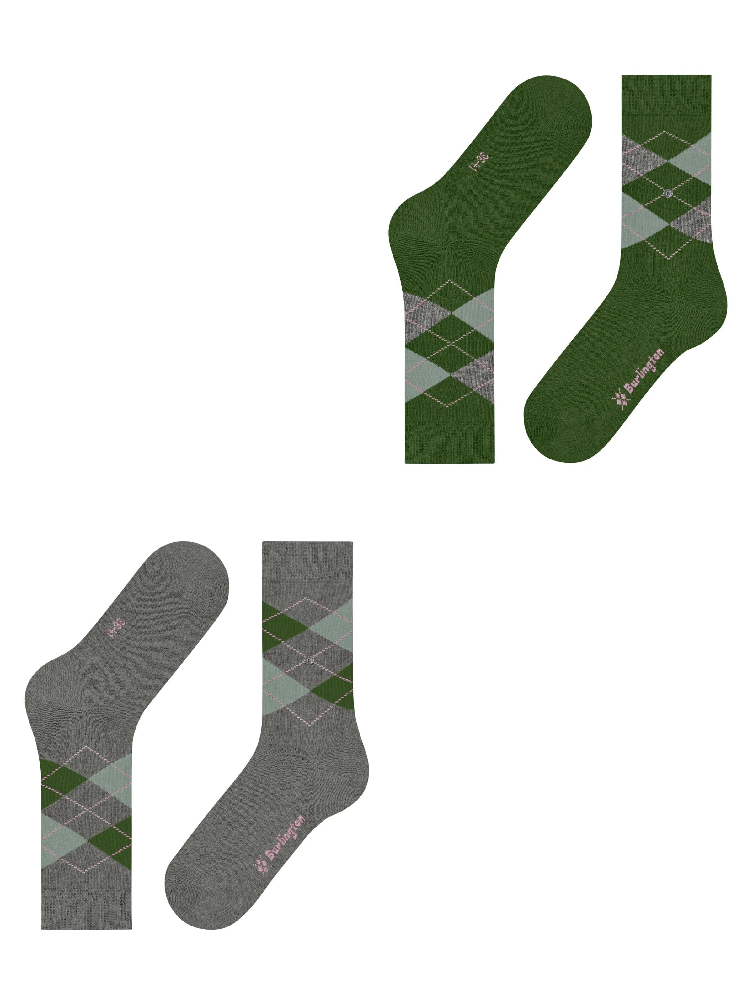 BURLINGTON Socken 'Everyday Argyle'‌‌‌‌ in Grau