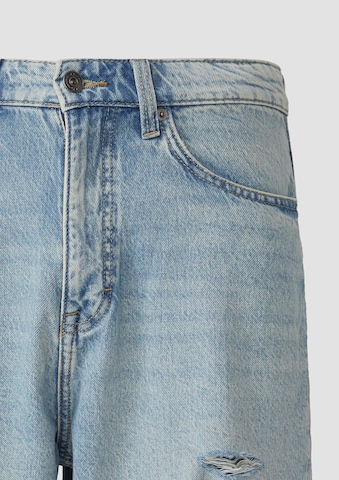 QS Loosefit Shorts in Blau