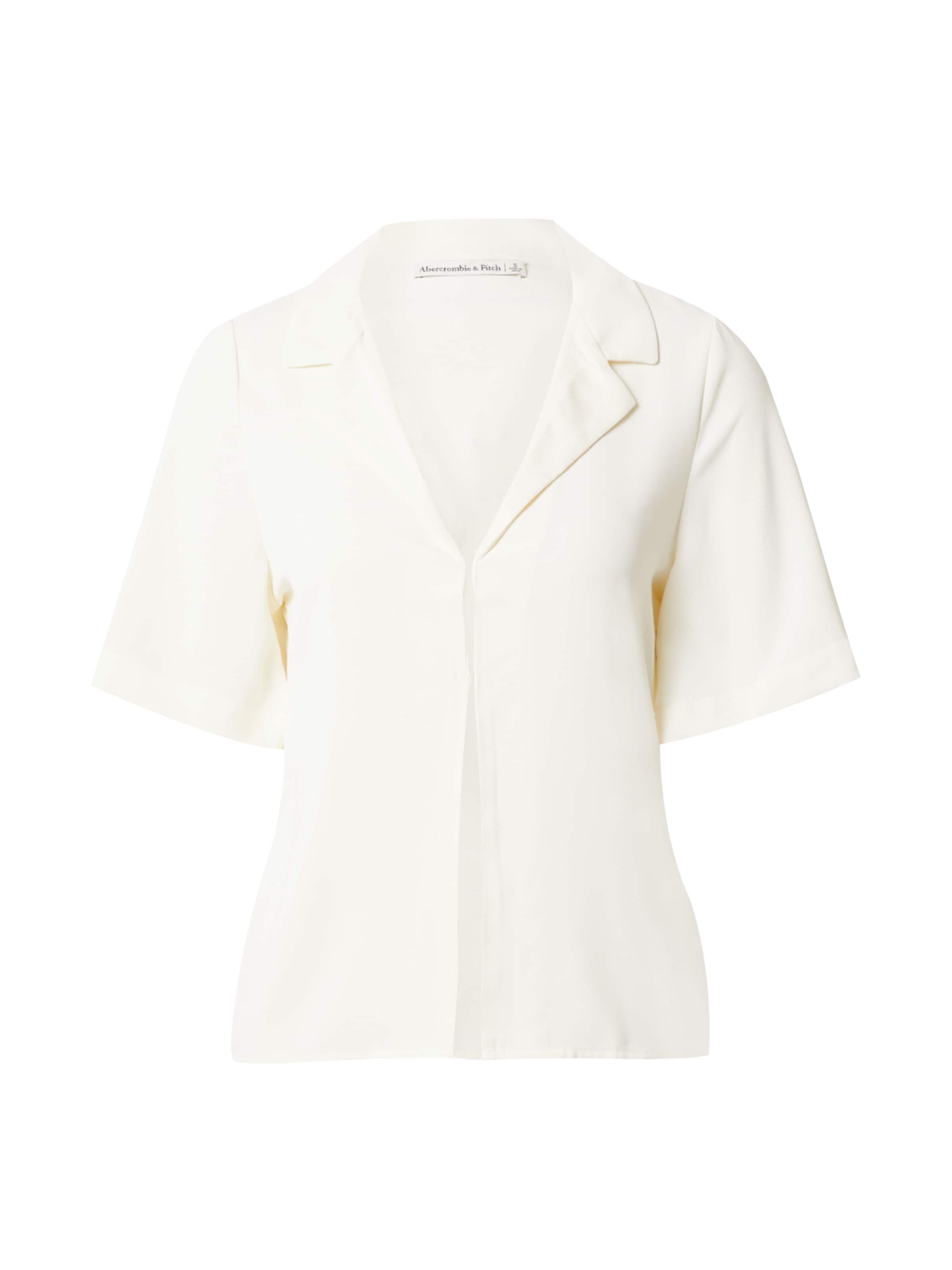 Bluză de la Abercrombie & Fitch pe alb: față