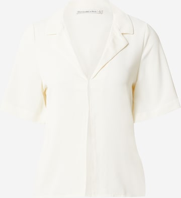 Camicia da donna di Abercrombie & Fitch in bianco: frontale