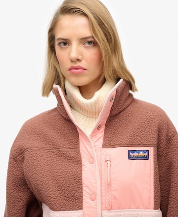 Veste en polaire Superdry en marron