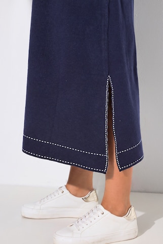 Ulla Popken Strickkleid in Blau
