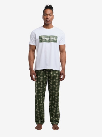 BRUNO BANANI Pyjama lang in Groen: voorkant