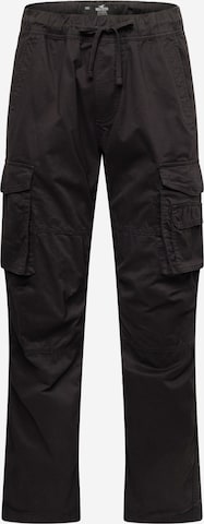 HOLLISTER regular Παντελόνι cargo σε μαύρο: μπροστά